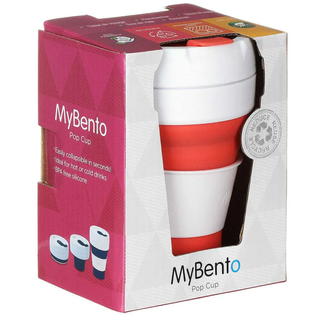 Mybento Coral Collapsible Travel Cup>Temptation Gifts Outlet