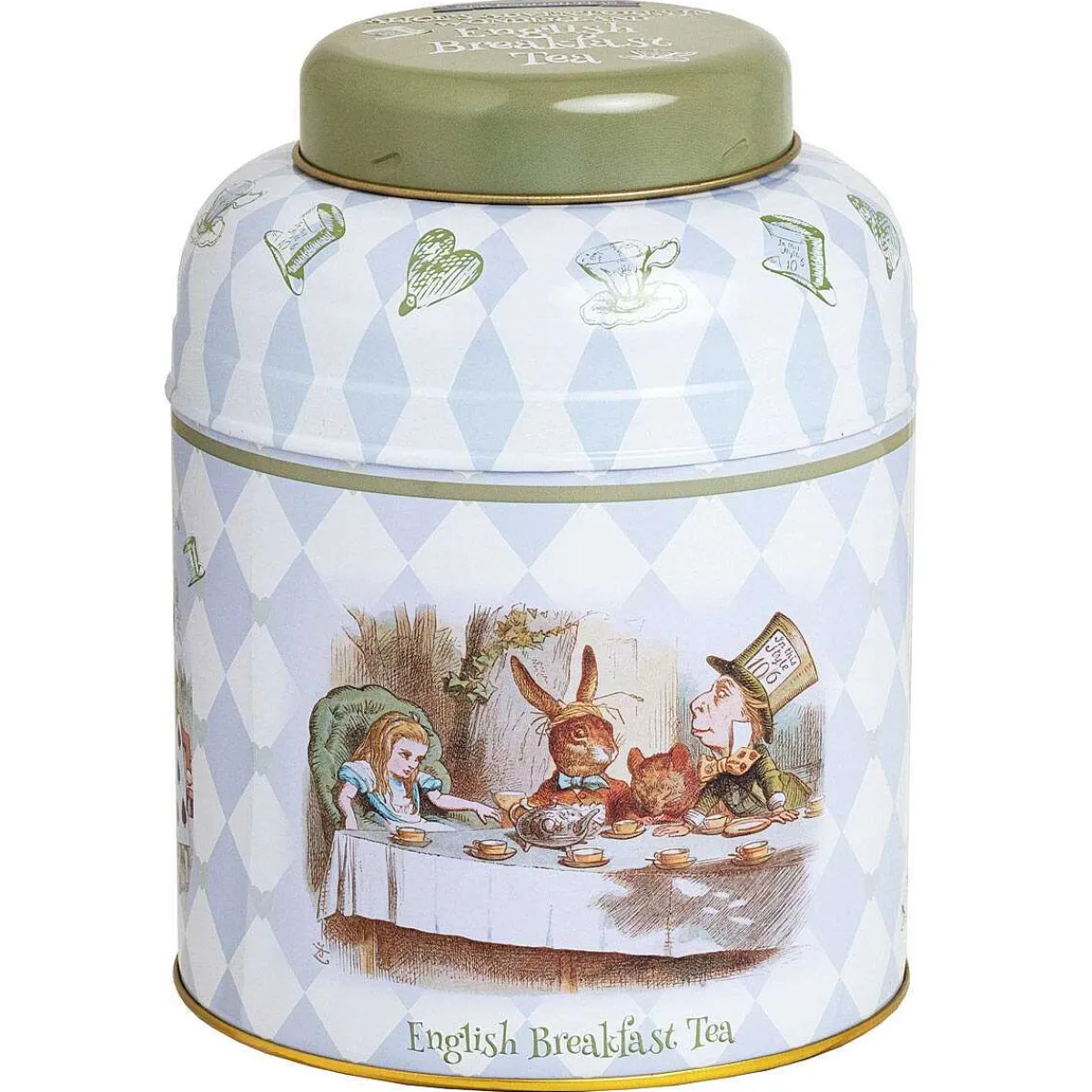Alice In Wonderland Round Tea Caddy With 80 English Breakfast Tea Bags>New English Teas Flash Sale