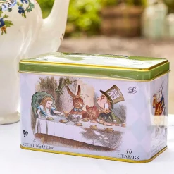 Alice In Wonderland Tea Tin With 40 English Breakfast Tea Bags><noscript><img width=