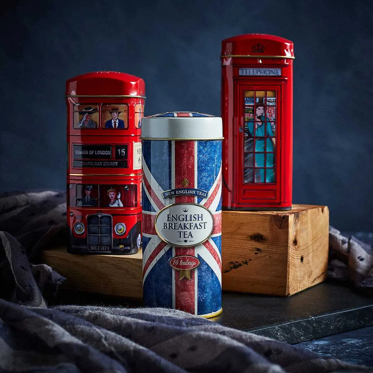 Best Of British Set Of 3 Tins Tea Gift Set>New English Teas Cheap
