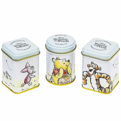 Disney Winnie The Pooh Set Of Three Mini Tins With Three Loose Tea Blends>New English Teas New