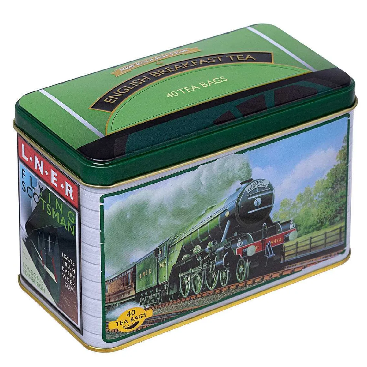 Flying Scotsman Tea Tin With 40 English Breakfast Tea Bags>New English Teas Flash Sale