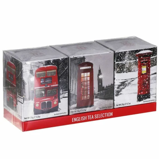 'Icons In Snow' Triple Tea Gift Pack>New English Teas Sale