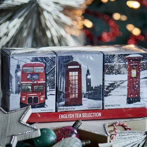 'Icons In Snow' Triple Tea Gift Pack>New English Teas Sale