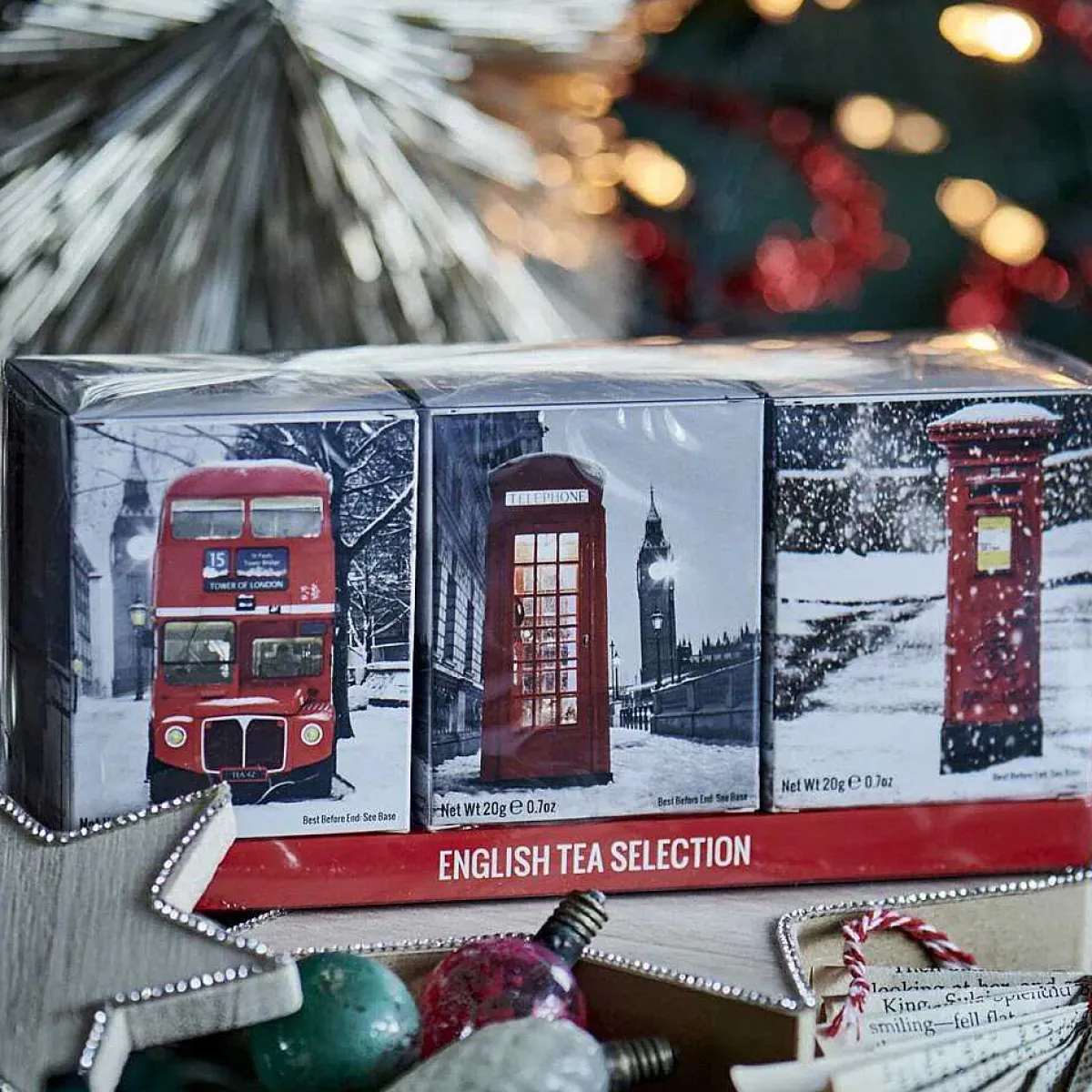 'Icons In Snow' Triple Tea Gift Pack>New English Teas Sale