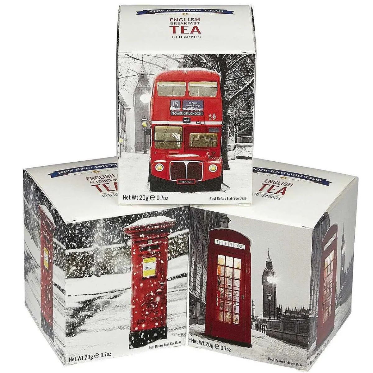 'Icons In Snow' Triple Tea Gift Pack>New English Teas Sale