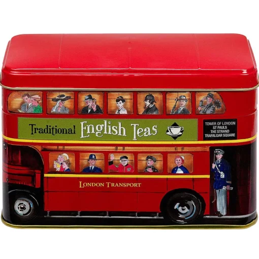 London Bus Tea Tin With 25 English Breakfast Tea Bags>New English Teas Online