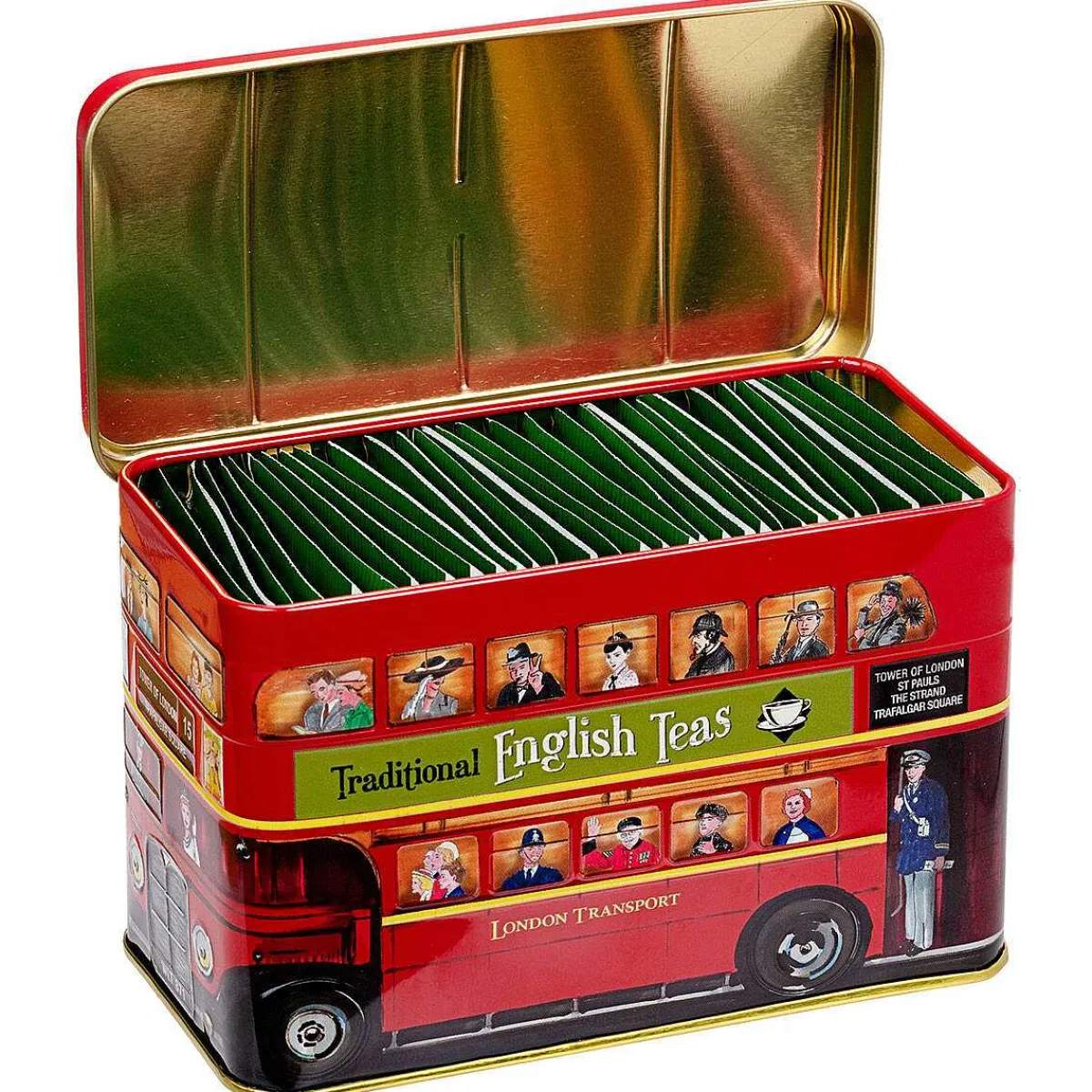 London Bus Tea Tin With 25 English Breakfast Tea Bags>New English Teas Online