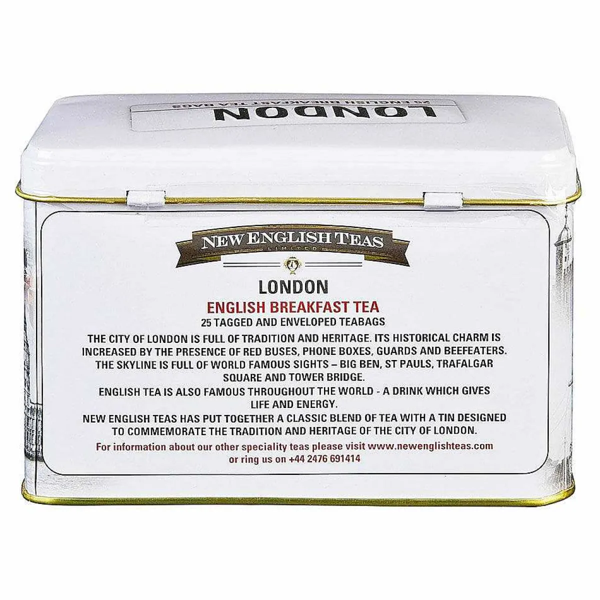 London Scenes Tea Tin With 25 English Breakfast Tea Bags>New English Teas Online