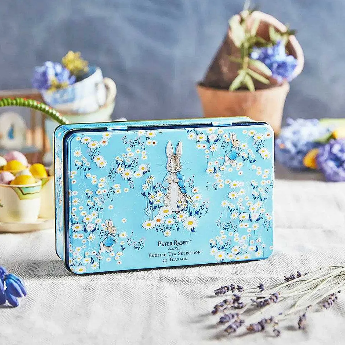 Peter Rabbit Daisies Tea Selection Tin With A 72 Tea Bags Selection>New English Teas Best