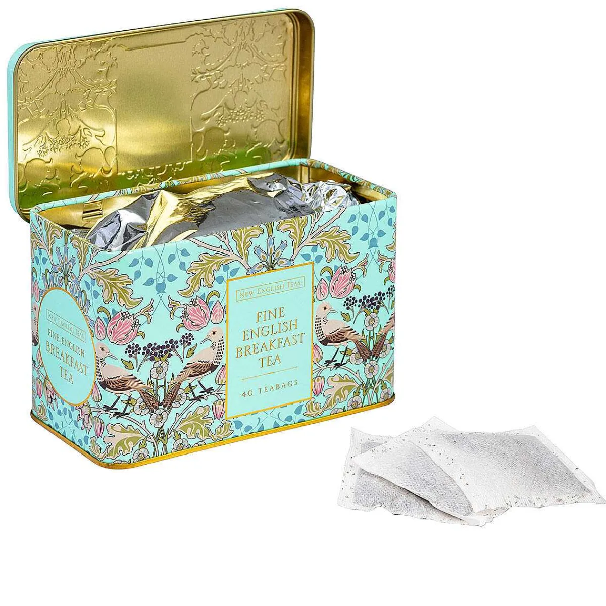Song Thrush Mint Tea Caddy With 40 English Breakfast Tea Bags>New English Teas Discount