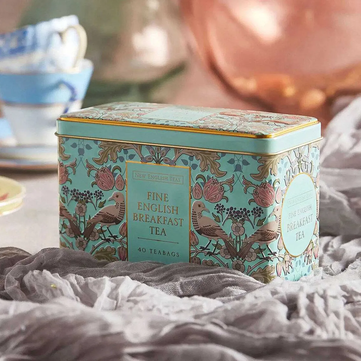 Song Thrush Mint Tea Caddy With 40 English Breakfast Tea Bags>New English Teas Discount