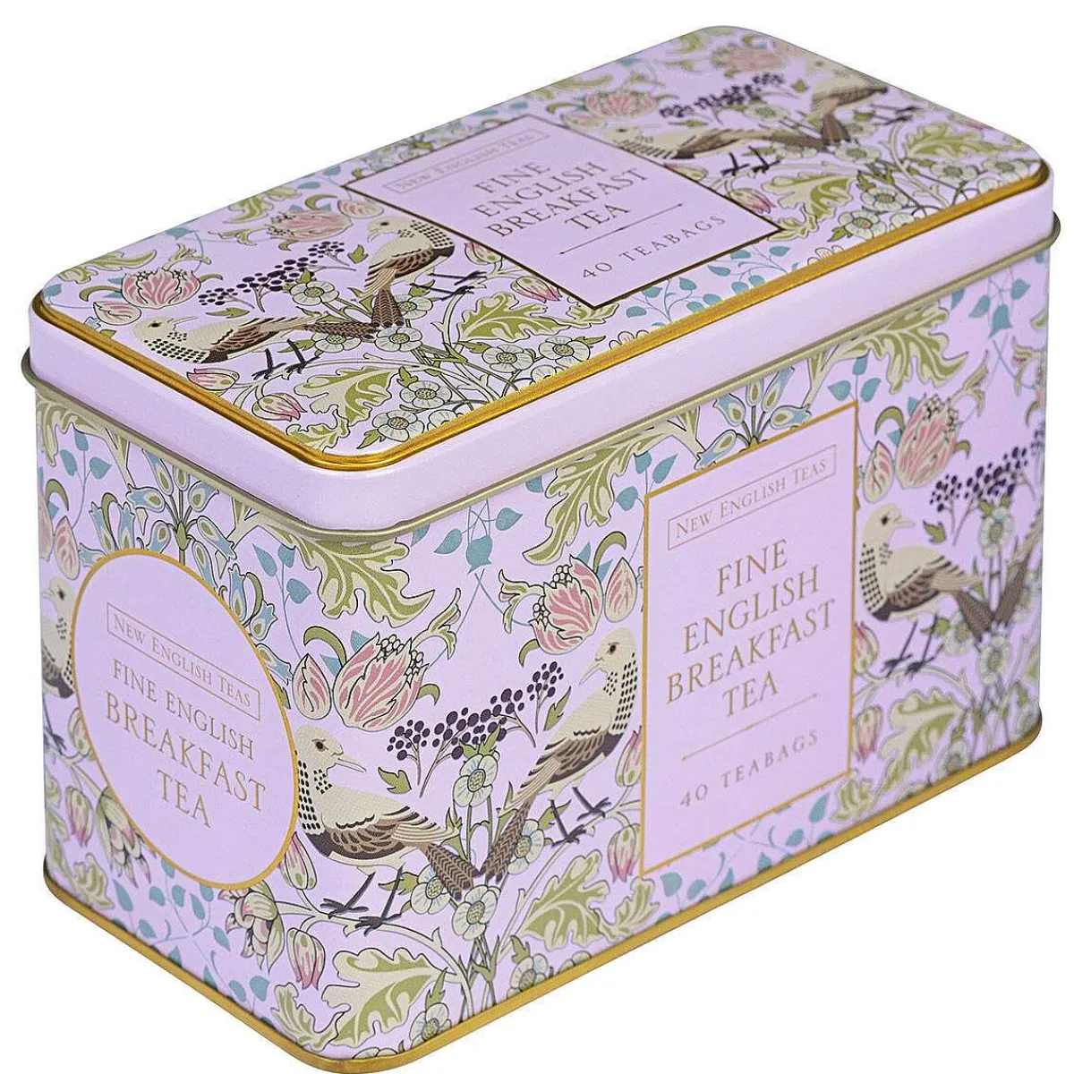 Song Thrush Pink Tea Caddy With 40 English Breakfast Tea Bags>New English Teas New