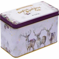 Three King's Stags Tea Tin With 40 English Breakfast Tea Bags>New English Teas Outlet