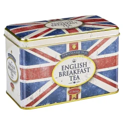 Union Jack Tea Tin With 40 English Breakfast Tea Bags>New English Teas New