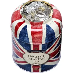Union Jack Round Tea Caddy With 80 English Breakfast Tea Bags><noscript><img width=