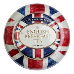 Union Jack Round Tea Caddy With 80 English Breakfast Tea Bags><noscript><img width=