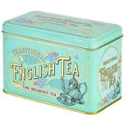 Vintage Victorian Tea Tin With 40 English Breakfast Tea Bags><noscript><img width=