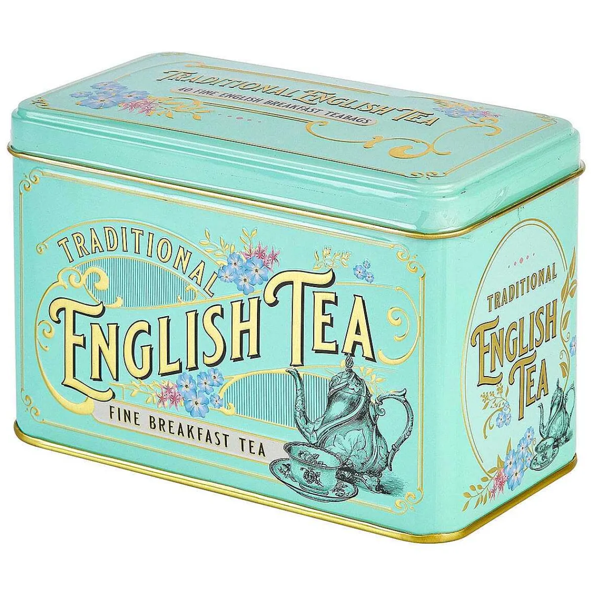 Vintage Victorian Tea Tin With 40 English Breakfast Tea Bags>New English Teas Hot