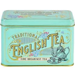 Vintage Victorian Tea Tin With 40 English Breakfast Tea Bags><noscript><img width=