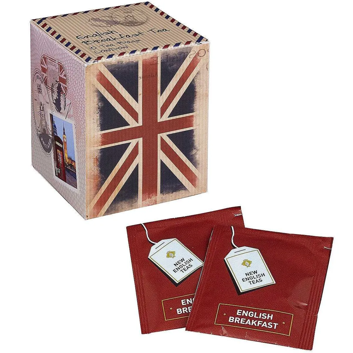 Vintage Union Jack English Breakfast Tea Bags Mini Box Of 10>New English Teas Best