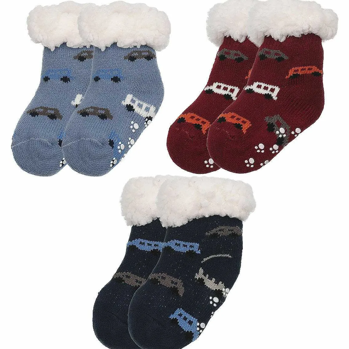 Assorted Cars Toddler Slipper Socks>Nuzzles Online
