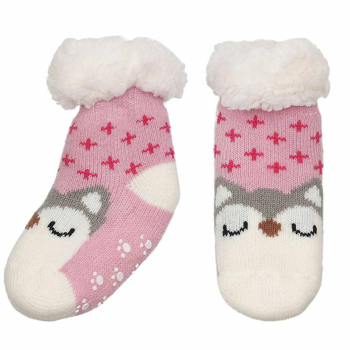 Assorted Pink Animal Toddler Slipper Socks>Nuzzles Outlet