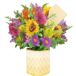 Florever 'Fantasy' Large Pop-Up Flower Bouquet Card>Origamo Outlet