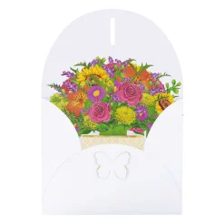 Florever 'Fantasy' Large Pop-Up Flower Bouquet Card><noscript><img width=