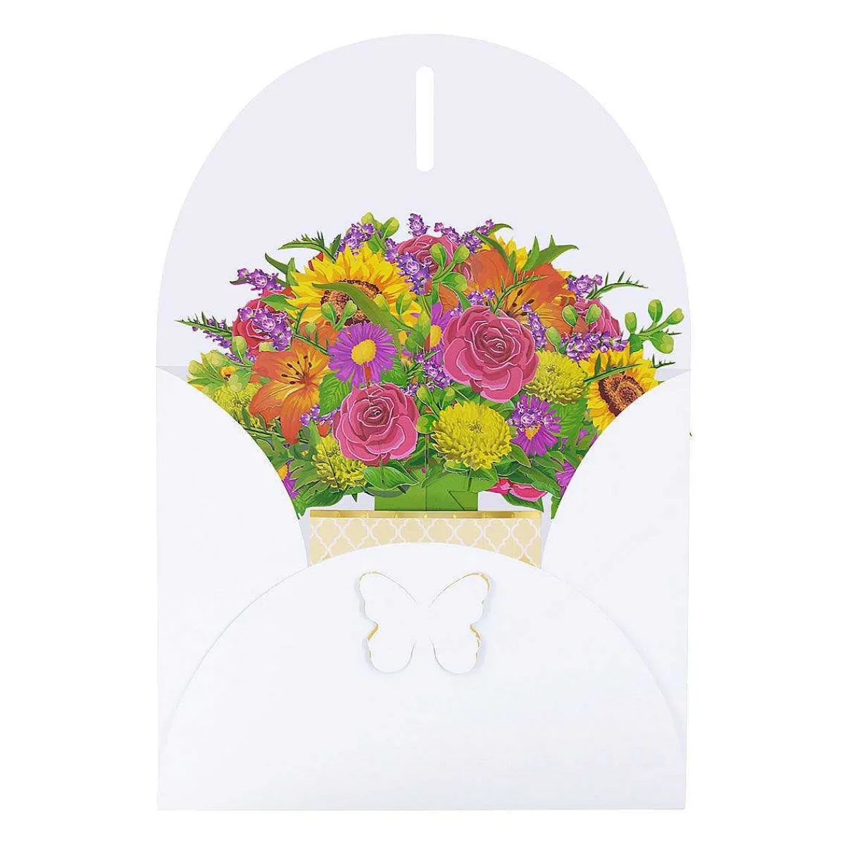 Florever 'Fantasy' Large Pop-Up Flower Bouquet Card>Origamo Outlet