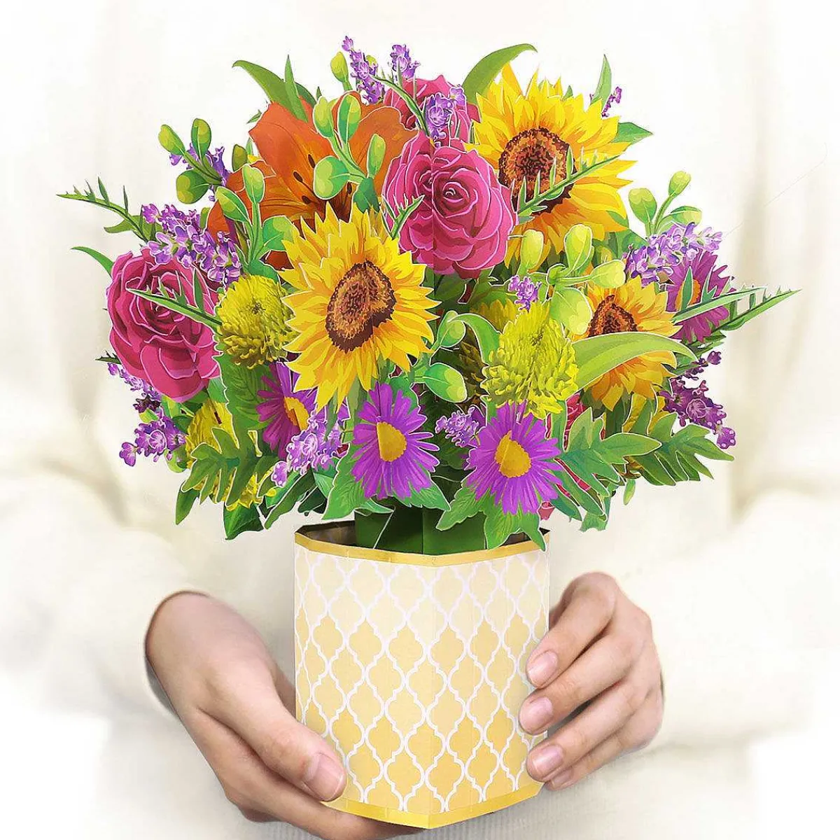 Florever 'Fantasy' Large Pop-Up Flower Bouquet Card>Origamo Outlet