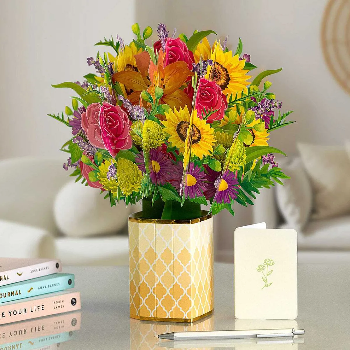 Florever 'Fantasy' Large Pop-Up Flower Bouquet Card>Origamo Outlet