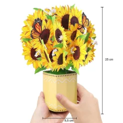 Florever 'sunflowers' Large Pop-Up Flower Bouquet Card><noscript><img width=