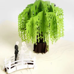 Kirigami 'Wedding Vows' 3D Pop-Up Card><noscript><img width=