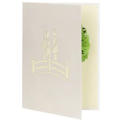 Kirigami 'Wedding Vows' 3D Pop-Up Card><noscript><img width=