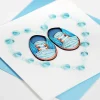 Quilling 'Baby Boy Shoes' Card>Origamo Hot