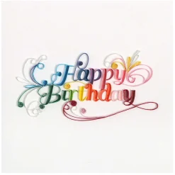 Quilling 'Happy Birthday' Card>Origamo New