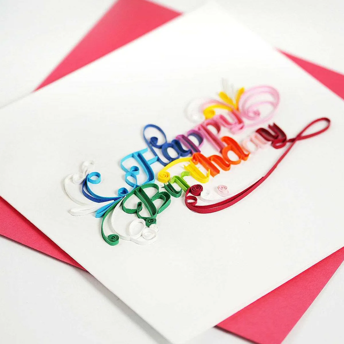 Quilling 'Happy Birthday' Card>Origamo New