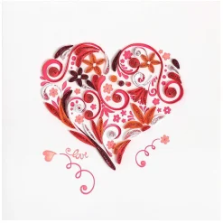 Quilling 'Heart Fantasy' Card>Origamo Fashion