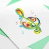 Quilling 'Treble Clef' Card>Origamo Best Sale
