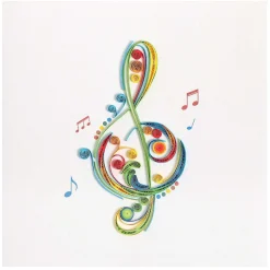 Quilling 'Treble Clef' Card><noscript><img width=