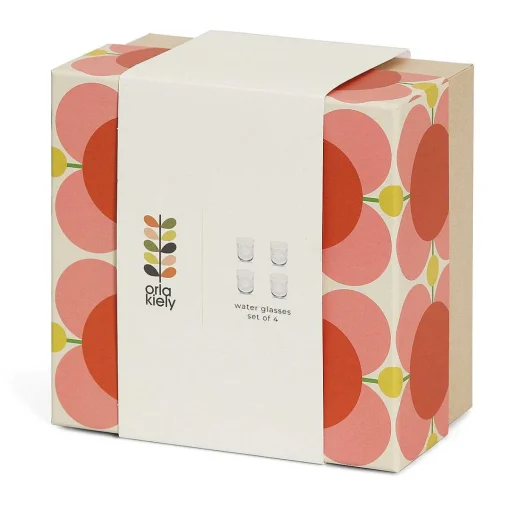 Atomic Flower Set Of 4 Water Glasses>Orla Kiely Sale