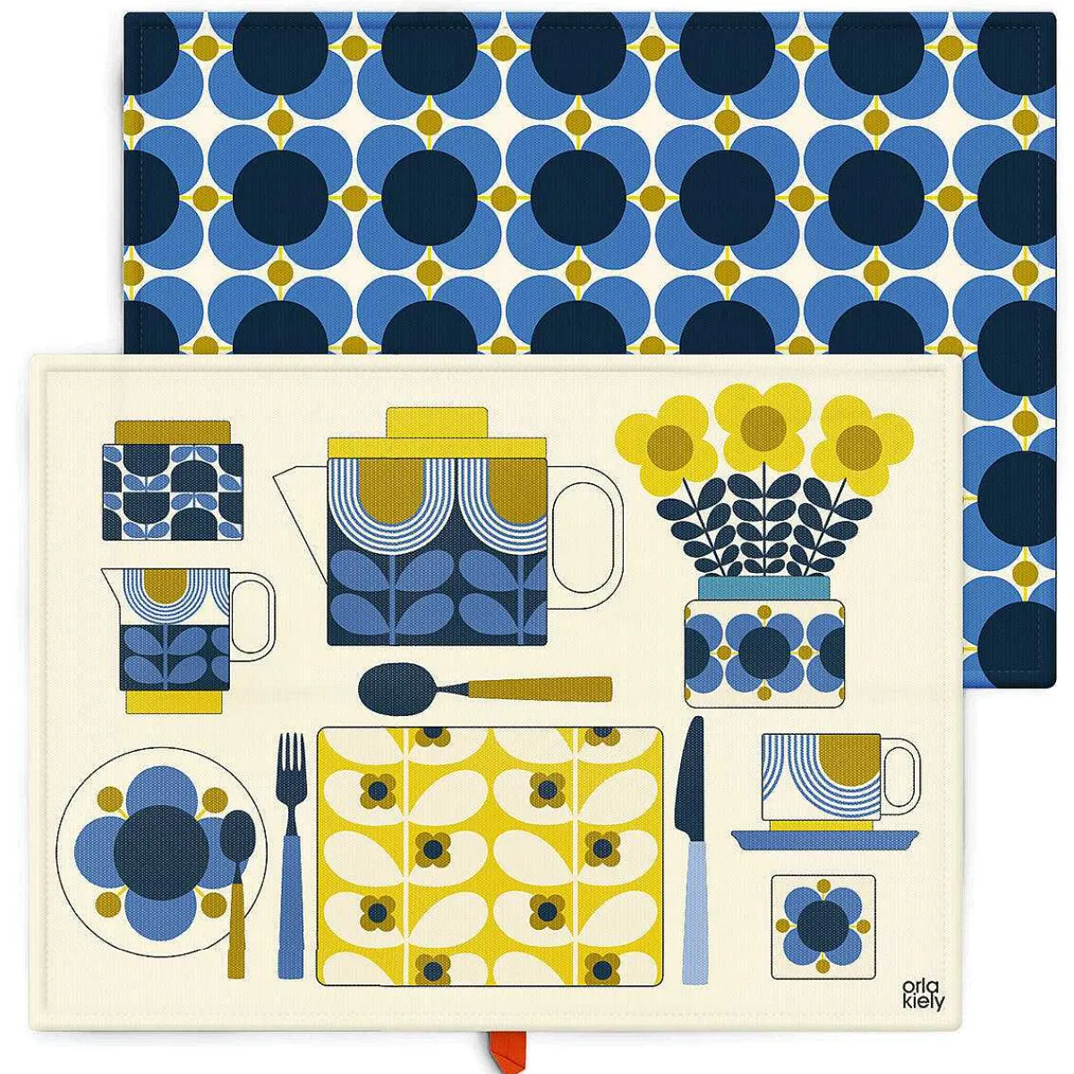 Atomic Flower Set Of 2 Tea Towels>Orla Kiely Outlet