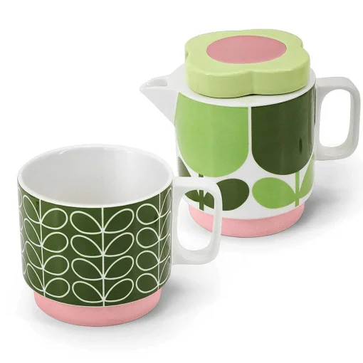 Block Flower Fern Stackable Tea For One>Orla Kiely Cheap