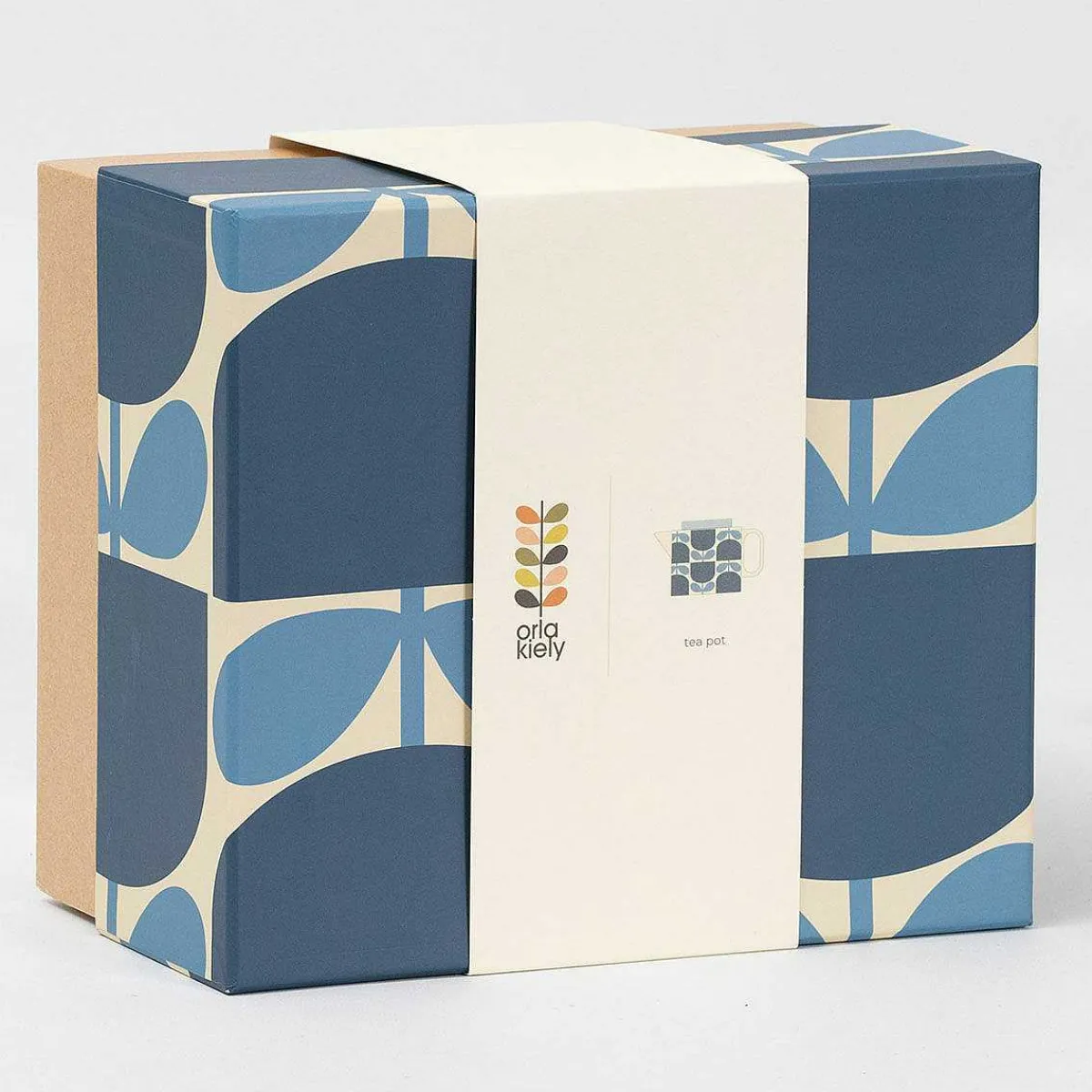 Block Flower Navy Tea Pot>Orla Kiely Cheap