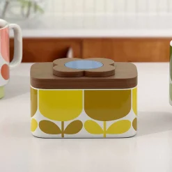 Block Flower Ochre Butter Dish><noscript><img width=