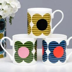 Blue Striped Flower Standard Mug><noscript><img width=
