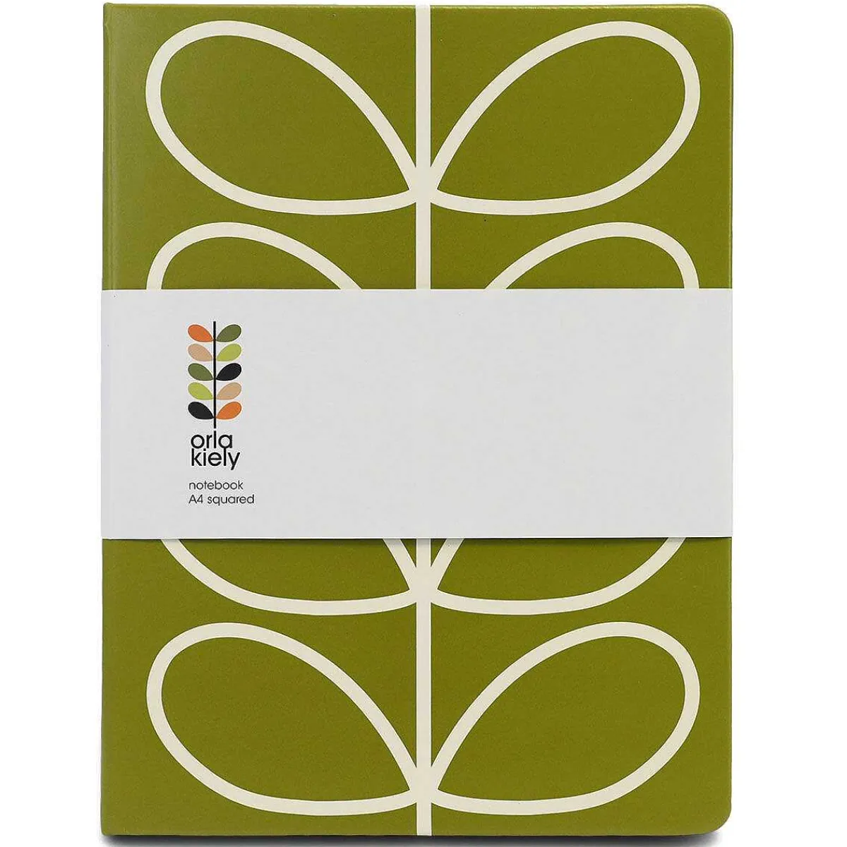 Linear Stem Olive Large Notebook>Orla Kiely Flash Sale