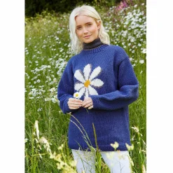 Daisy Denim Sweater><noscript><img width=