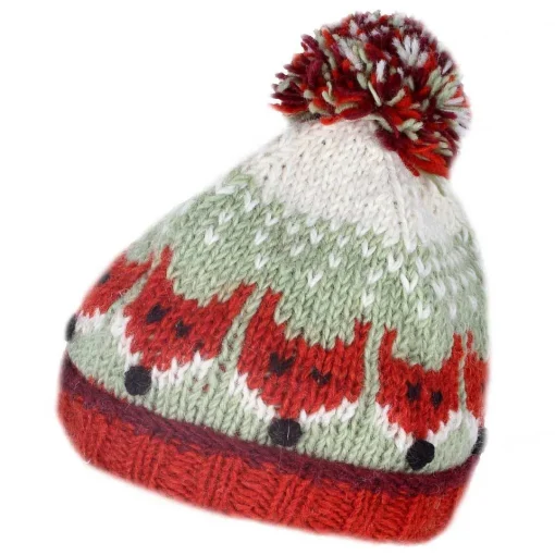 Kids Bobble Hat Fox>Pachamama Discount